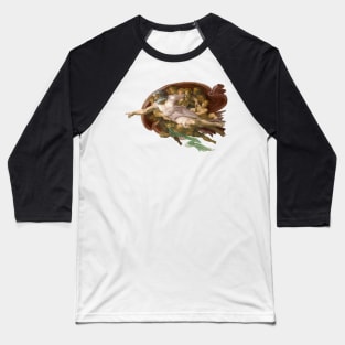 Michelangelo - The Creation of Adam Baseball T-Shirt